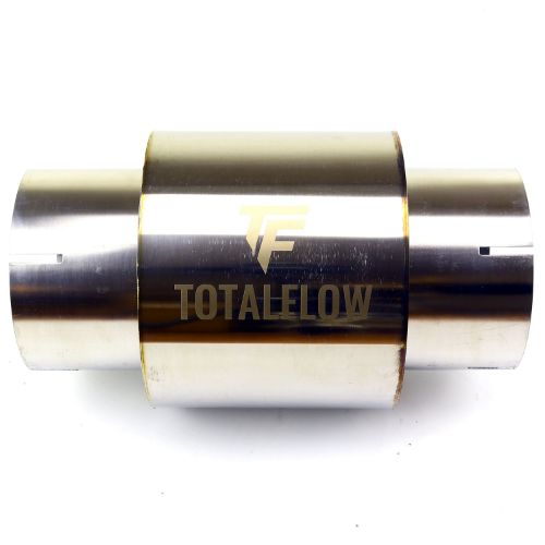 TOTALFLOW 22522S Straight Through Universal Slotted Ends Exhaust Muffler - 5 Inch ID | Diesel Exhaust Muffler