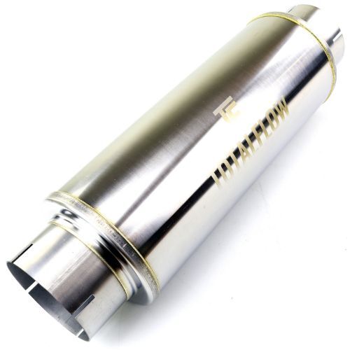 TOTALFLOW 20722S Straight Through Universal Slotted Ends Exhaust Muffler - 5 Inch ID | Diesel Exhaust Muffler