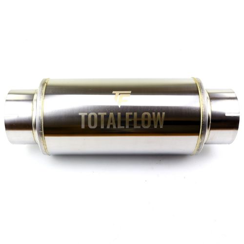 TOTALFLOW 20622S Straight Through Universal Slotted Ends Exhaust Muffler - 5 Inch ID | Diesel Exhaust Muffler
