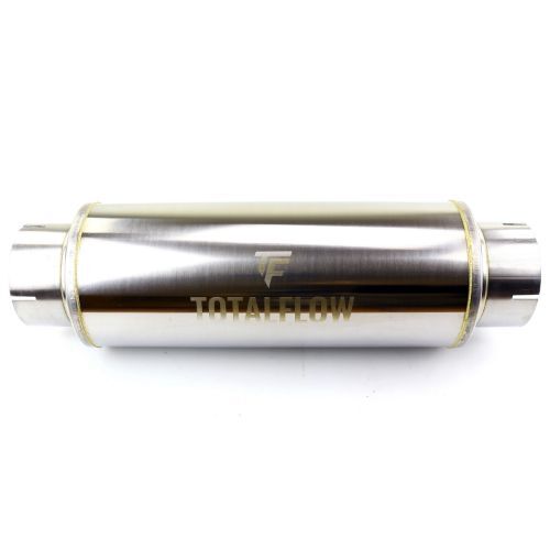 TOTALFLOW 20722S Straight Through Universal Slotted Ends Exhaust Muffler - 5 Inch ID | Diesel Exhaust Muffler