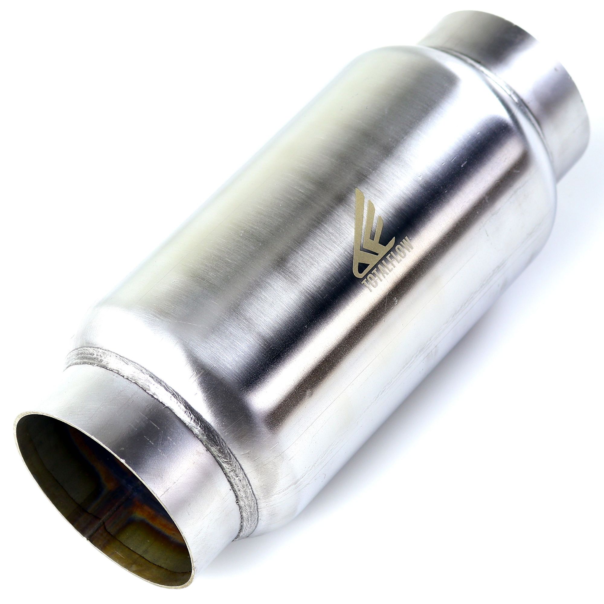 TOTALFLOW 945 Universal Race Exhaust Muffler - 3 Inch Inner Diameter | 3 Inch Outer Diameter
