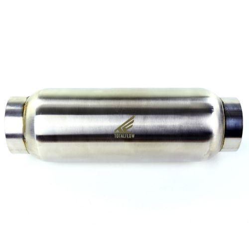TOTALFLOW 12103 Universal 2-1/4 Inch Race Exhaust Muffler - 2.25 Inch Inner Diameter | 2.25 Inch Outer Diameter